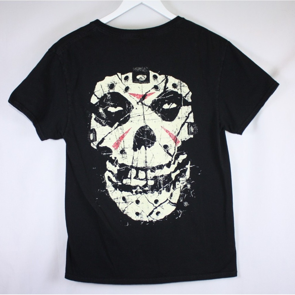 Misfits Machete T-shirt Crimson Ghost Hockey Mask Size Medium Black Cotton Top